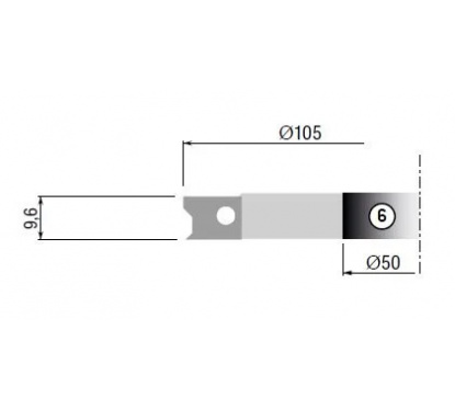 Stark Optionaler Fräskopf nr. 6 für TH20TM60 105X9,6X40 Z2 | JVL-Europe