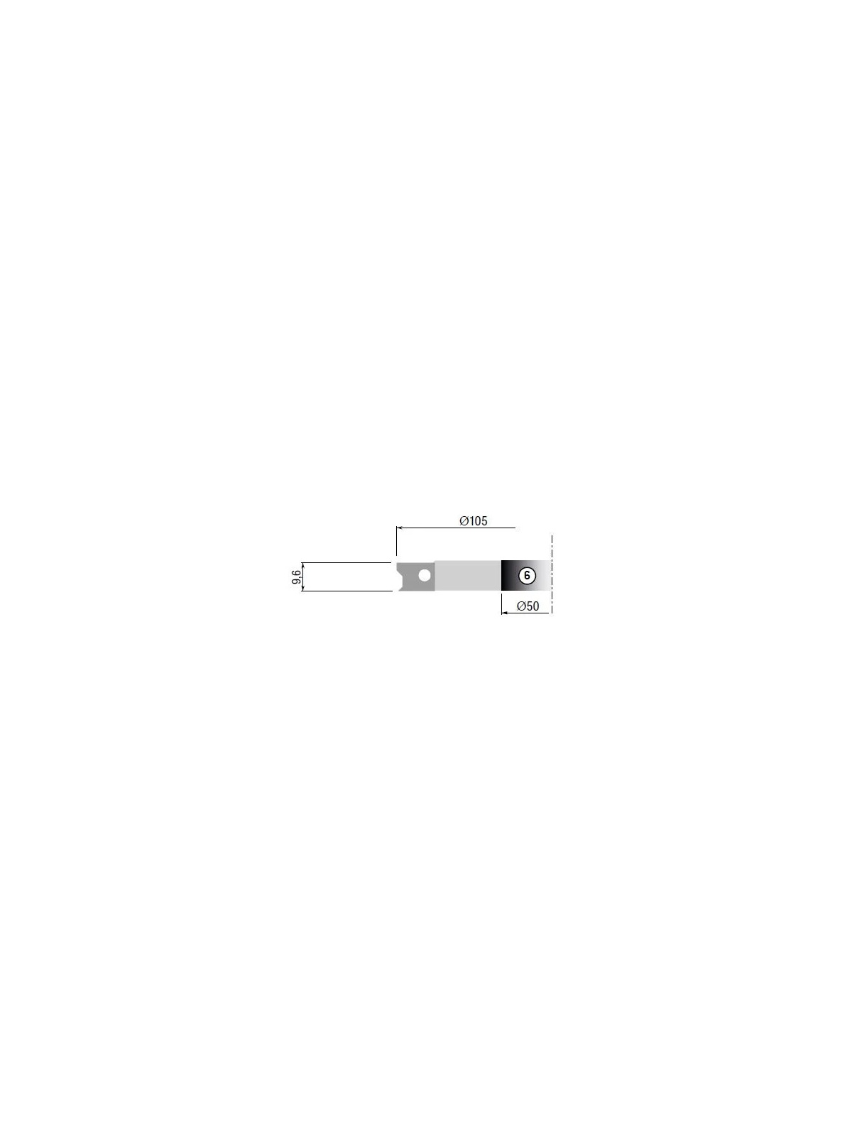 Stark Optional cutter no.6 for TH20TM60 105X9,6X50 Z2 | JVL-Europe