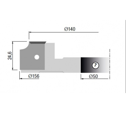 Stark Optional cutter no. 7 for TH20TM60 156X24,6X40 Z2 | JVL-Europe