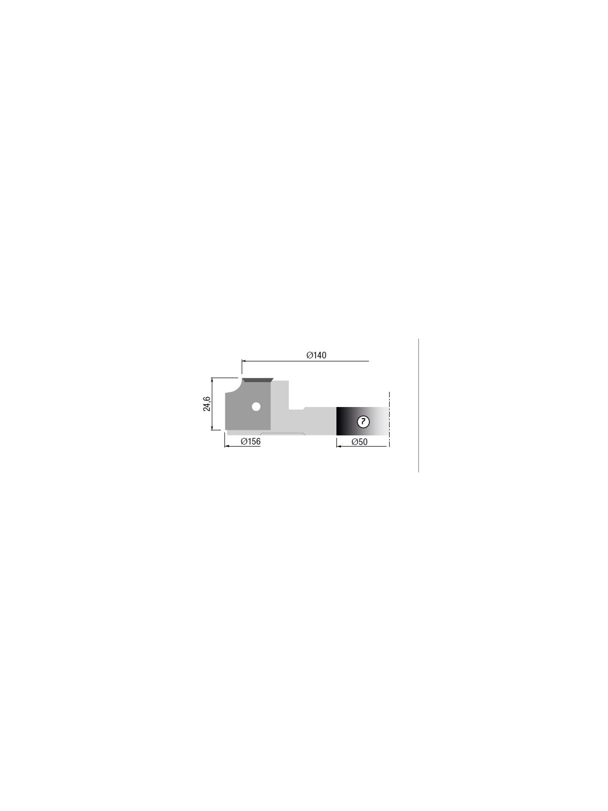 Stark Optional cutter no. 7 for TH20TM60 156X24,6X50 Z2 | JVL-Europe