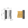 Adjustable jointing cutterhead (type 1)  Bore 40mm | Stark