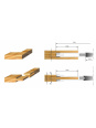 Stark Adjustable cutterhead for tenons 250x8-15 Bore 30mm | JVL-Europe