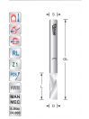 Spiral cutter Z1 Positive - Upcut  D1.5 L5  S3mm | Titman Tools