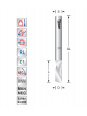Titman Spiralfräser Z1 Negativ D1,5  L5  S3 mm | JVL-Europe
