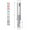 Single flute cutter Z2 Negative D10  L19  S12mm | Titman Tools