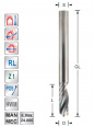 Titman Spiralfräser fur Aluminium Z1  D8  L25  S8mm | JVL-Europe