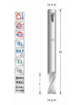 Titman Bohrnutenfräser D4 L12 S8mm fur Kunststoff und Aluminium | JVL-Europe