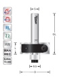 Titman Wendeplatten-Falzfräser D30 S8mm mit Anlauflager | JVL-Europe