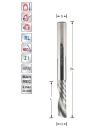 Spiral finishing cutter D4 S4mm downcut Z1 | Titman Tools