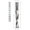 Spiral finishing cutter D3 S3mm upcut Z2 | Titman Tools