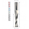 Spiraalfrees D20 L72  S20mm Positief 2 snijder | Titman Tools