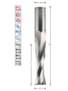 Spiraalfrees D8 L32 S8mm Positief 3 snijder | Titman Tools