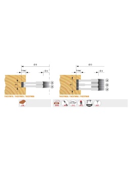 grooving cutter bore 31,75mm (1-1/4 inch) TYPE B - 180 x 7.65   Z2