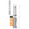 Profile guide cutter D19 L25 S12mm with bearing on shank | Titman Tools