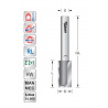 Groeffrees 8mm L30 S8mm lang | Titman Tools