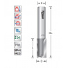 Groeffrees 16mm L20  S8mm lang | Titman Tools
