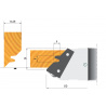 Mitre joint cutter 45° 140mm  bore 40mm | Stark