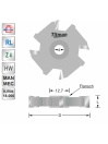 Groover 8mm  Z4  d6.35 | Titman Tools