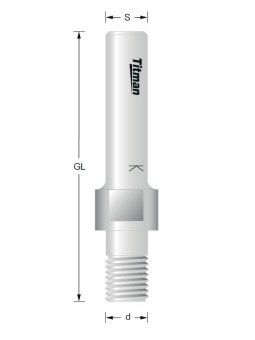 Opname voor UG schijffrezen M12x1 S8mm | Titman Tools