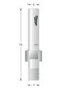 Opname voor UG schijffrezen M12x1 S8mm | Titman Tools