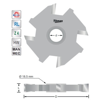 Groover D60 L5 with bore 12 mm