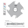 Groover D60 L6 with bore 12 mm | Titman Tools