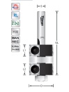 Replacement tip Double-Trimmer D25 S8mm | Titman Tools
