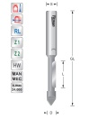Kopieerfrees / inboorfrees D9,5 S8 mm | Titman Tools