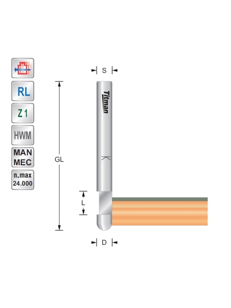 Titman Kopierfräser  D6  S6 mm | JVL-Europe