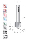 Radius graveerfrees D13 R4 S8mm | Titman Tools