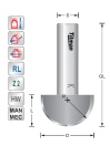 Guttering cutter R25,4 S12mm | Titman Tools