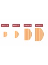 Halfrondfrees D28  R7,5  S12mm met geringe profiel diepte | Titman Tools