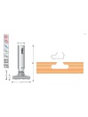 Slat wall cutter with Radius | Titman Tools