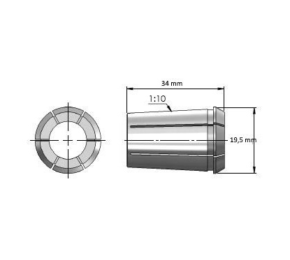 2 mm Collet OZ12A - EOC12A | JVL Tools 2 mm Collet OZ12A - EOC12A | JVL Tools