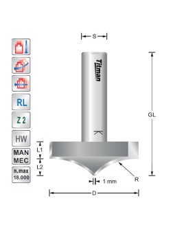 Barley twist cutter BTC2 | Titman Tools
