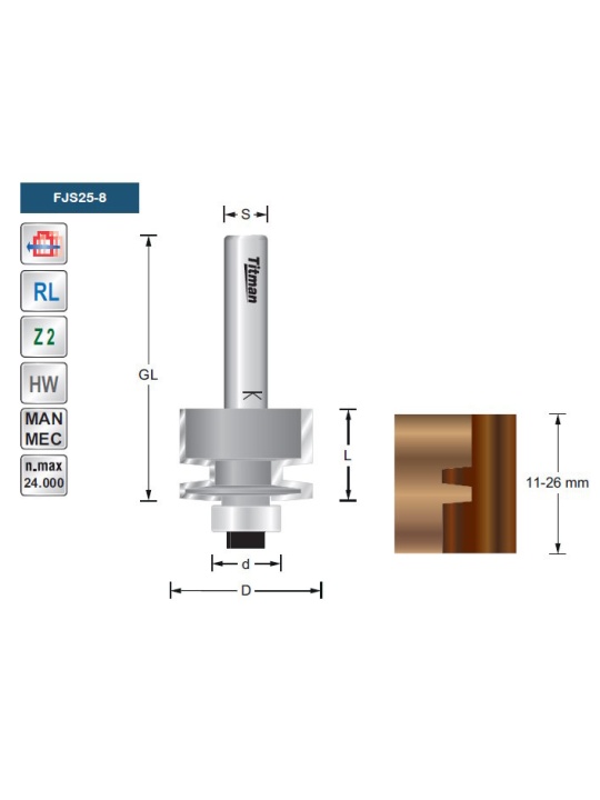 Titman Finger joint cutter FJS | JVL-Europe