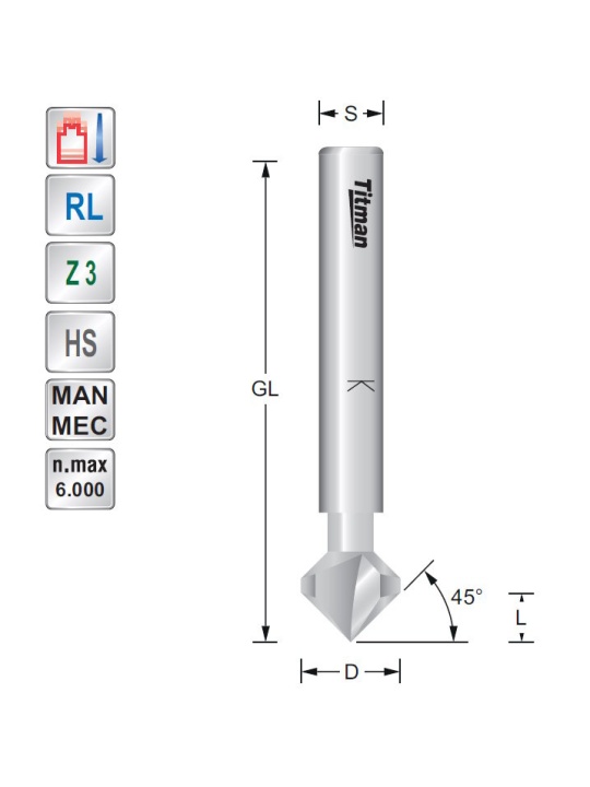 Titman Countersink | JVL-Europe