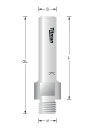 Adapter External thread to shank | Titman Tools