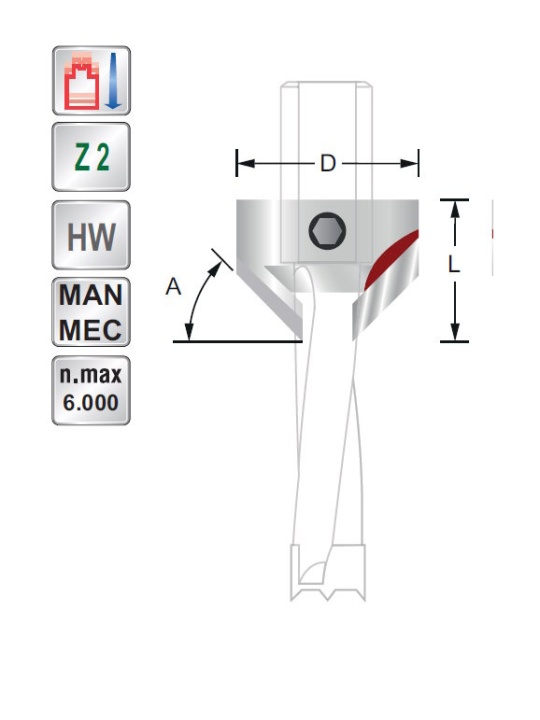 Titman Countersink lefthand | JVL-Europe