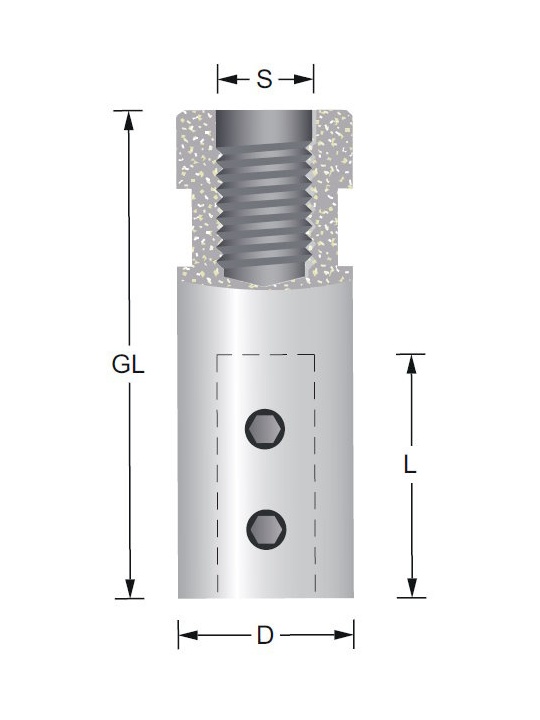 Titman Bohrer-Spannfutter 8mm Rechtslauf innergewinde M10x1,5 | JVL-Europe