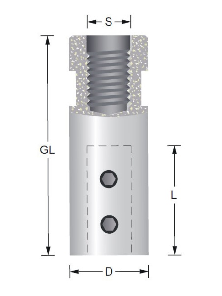 Titman Bohrer-Spannfutter 10mm Rechtslauf innergewinde M10x1,5 | JVL-Europe