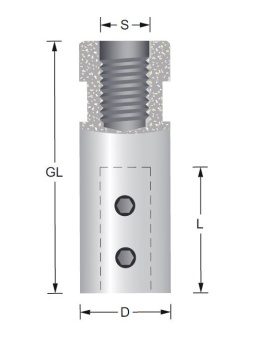 Bohrer-Spannfutter 10mm Linkslauf innergewinde M10x1,5 | Titman Tools