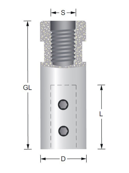 Titman Bohrer-Spannfutter 10mm Linkslauf innergewinde M10x1,5 | JVL-Europe