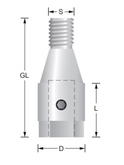 Bohrer-Spannfutter  M10x1,5 Rechtslauf