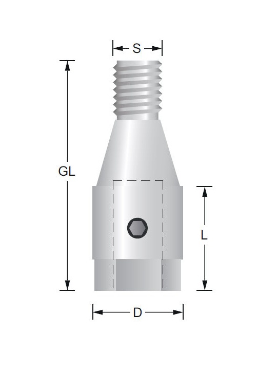 Bohrer-Spannfutter  M10x1,5 Rechtslauf | Titman Tools