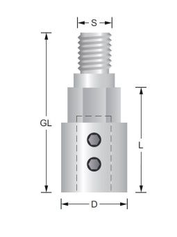 Boorhouder recht M10x1,5 Linksom | Titman Tools