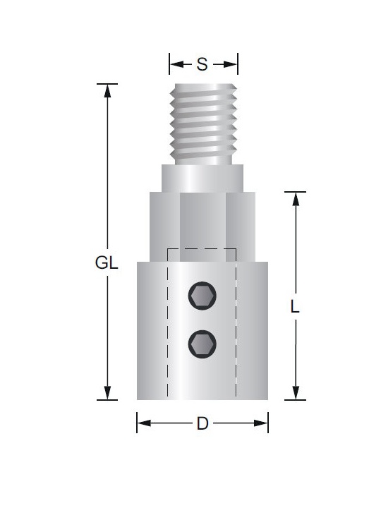 Bohrer-Spannfutter recht M10x1,5 Linkslauf | Titman Tools
