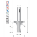 Rounding and formatting cutterR3  S8mm | Titman Tools