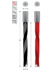 Dowel drill bit  D6  L105  S10 mm Righthand rot. |