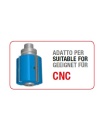 D125 L120 mm aluminium schaafkop  asgat 50 mm | Stark